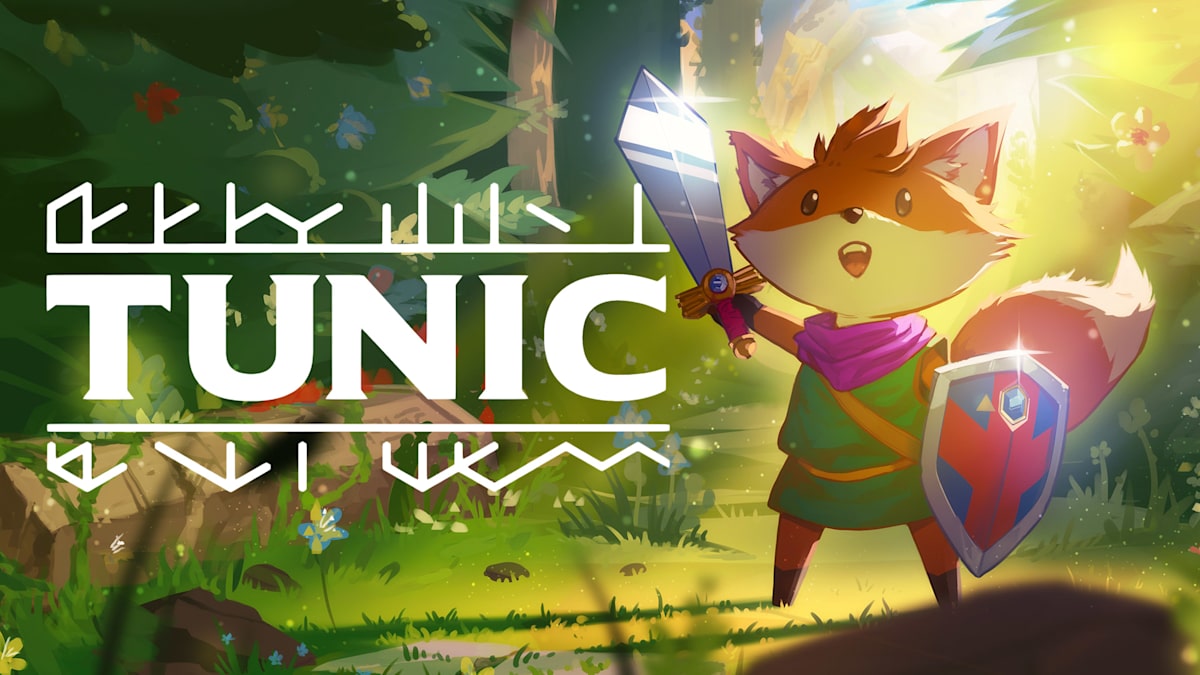 Tunic's adorable fox protagonist in the signature green outfit